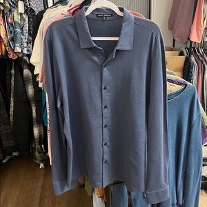 Robert Barakett Blue Casual Button Down Shirt